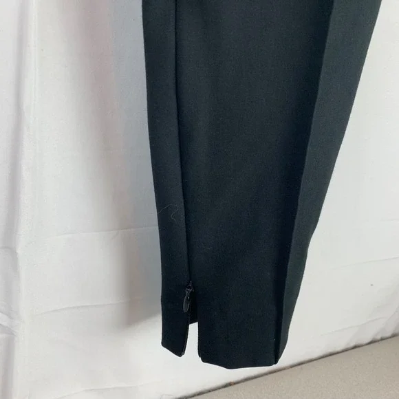 Polo Ralph Lauren Leggings Womens Medium Black Pintuck Ankle Zip Skinny Pants * - Picture 4 of 15